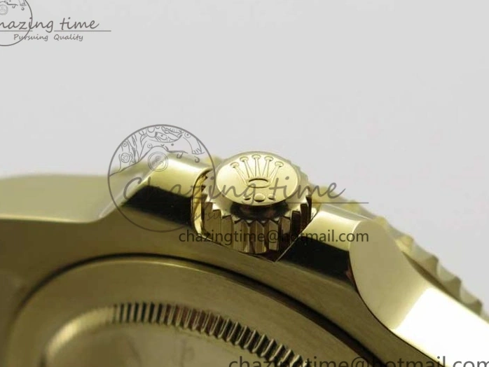 MiroTime 0202 TravelReady GMT Master II 116718 LN Black Ceramic 316L Steel GMF 1:1 Best Edition Green Dial on YG Bracelet A 2960